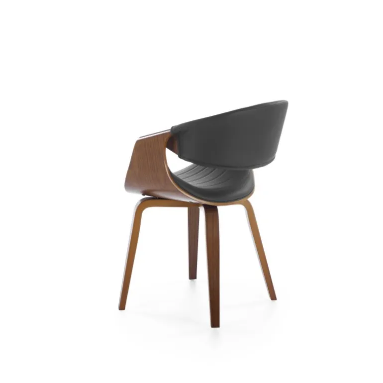 K544 Spisebordsstol - Sort / Valnød