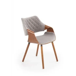 K396 Spisebordsstol, - Valnød / Grå