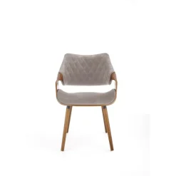 K396 Spisebordsstol, - Valnød / Grå