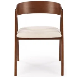 K562 Spisebordsstol - Valnød / lys Beige