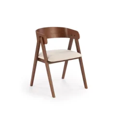 K562 Spisebordsstol - Valnød / lys Beige