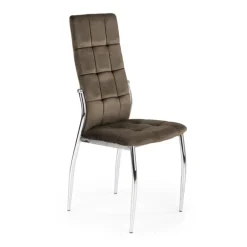K416 Spisebordsstol, Brun fløjl