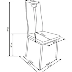 K202 Spisebordsstol Cappuccino