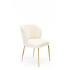 K474 Spisebordsstol Creme/guld