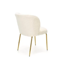 K474 Spisebordsstol Creme/guld