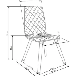 K282 Spisebordsstol Grå