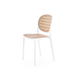K529 Spisebordsstol Hvid / Naturlig