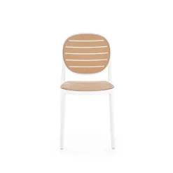 K529 Spisebordsstol Hvid / Naturlig