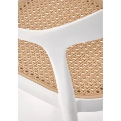 K530 Spisebordsstol Hvid / Naturlig