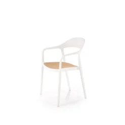 K530 Spisebordsstol Hvid / Naturlig