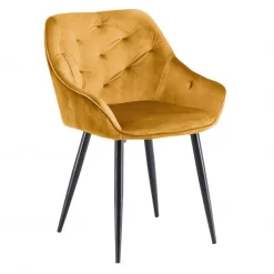 K487 Spisebordsstol i Sennepsgul