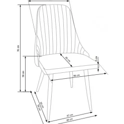 K285 Spisebordsstol lyseGrå