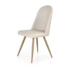 K214 Spisebordsstol mørk Creme / honning eg