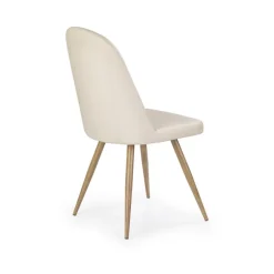 K214 Spisebordsstol mørk Creme / honning eg
