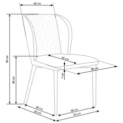 K399 Spisebordsstol Mørkegrøn
