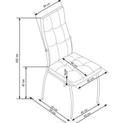 K416 Spisebordsstol Mørkegrøn