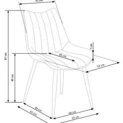 K388 Spisebordsstol Mørkegrøn