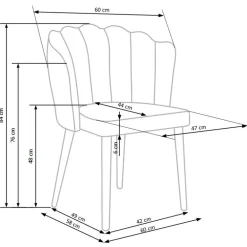 K386 Spisebordsstol Mørkegrøn
