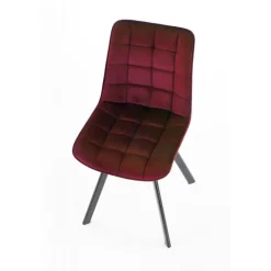 K332 Spisebordsstol mørkerød