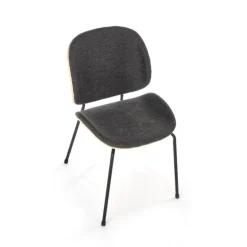 K467 Spisebordsstol Naturlig eg / MørkeGrå