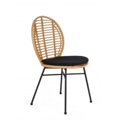 K472 Spisebordsstol Natur/Sort