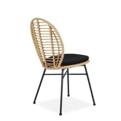 K472 Spisebordsstol Natur/Sort