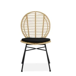 K472 Spisebordsstol Natur/Sort