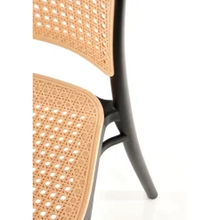 K483 Spisebordsstol Natur/Sort