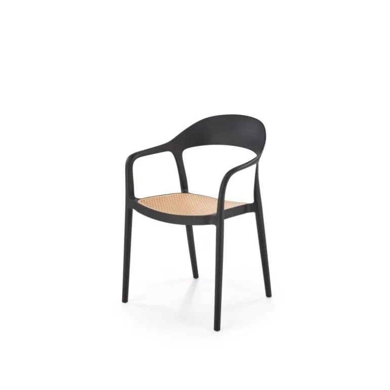 K530 Spisebordsstol Sort / Naturlig