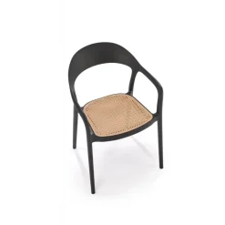 K530 Spisebordsstol Sort / Naturlig