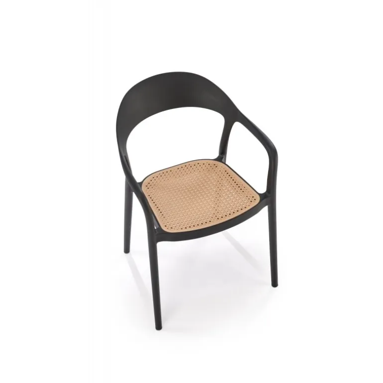 K530 Spisebordsstol Sort / Naturlig