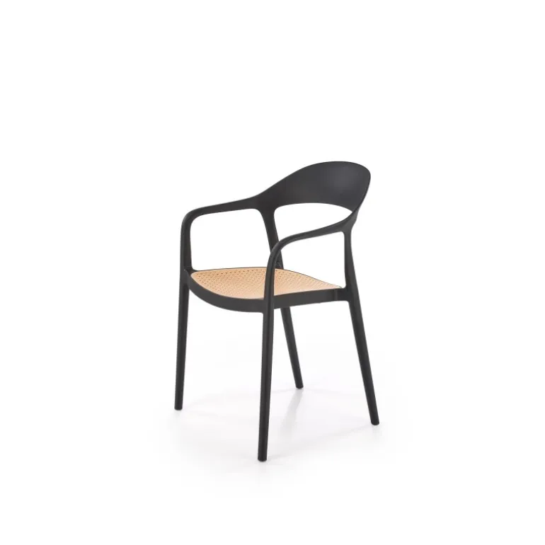 K530 Spisebordsstol Sort / Naturlig