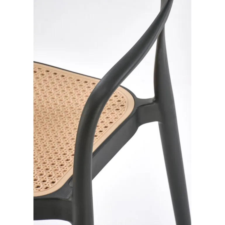 K530 Spisebordsstol Sort / Naturlig