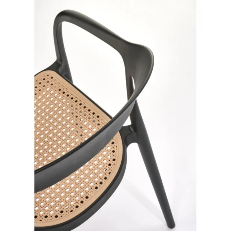 K530 Spisebordsstol Sort / Naturlig