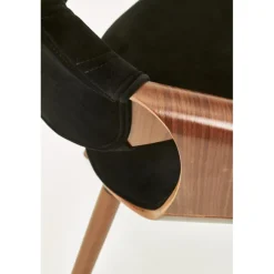 K396 Spisebordsstol Valnød / Sort