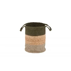 Kanpur Dekorationskurv - Grøn og Natural