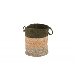 Kanpur Dekorationskurv - Grøn og Natural