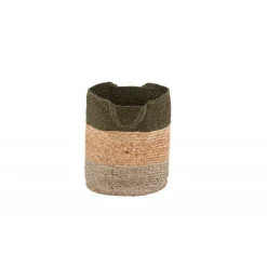 Kanpur Dekorationskurv - Grøn og Natural