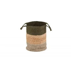 Kanpur Dekorationskurv - Grøn og Natural