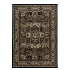 Kashmir tæppe - Sort