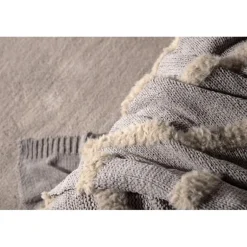 Katleen Plaid - Beige og Lysegrå