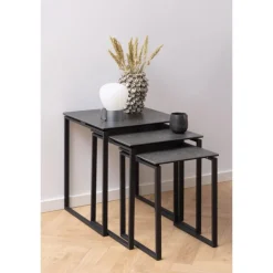 Katrine indskudsbord sort glas