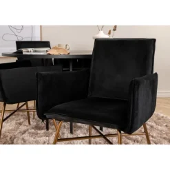 København Rund Spisebordssæt - Sort og Kobber