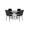 København Rundt Spisebordssæt - Sort