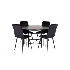 København Rundt Spisebordssæt - Sort