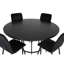 København Rundt Spisebordssæt - Sort