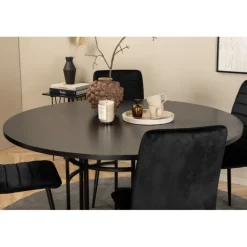 København Rundt Spisebordssæt - Sort