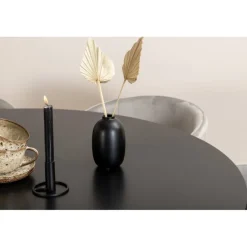 København Rundt Spisebordssæt - Sort og Lysegrå