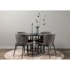 København Rundt Spisebordssæt - Beige og Mocca