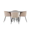 København Rundt Spisebordssæt - Beige og Mocca